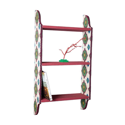 Three tiered fabric shelf